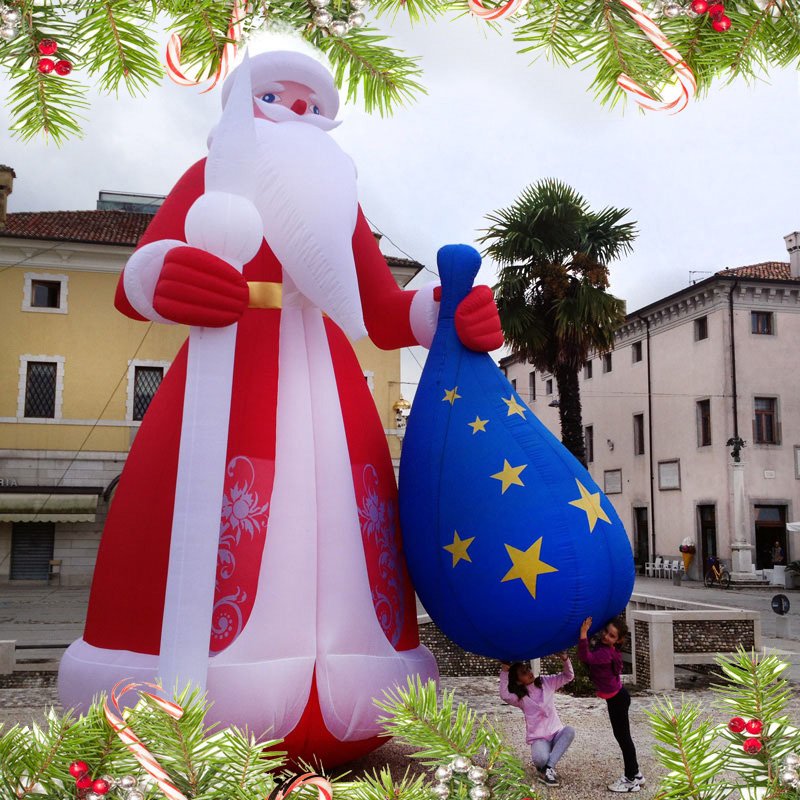 Presepe Gonfiabile Gigante 7,6 Piedi Con Luci LED Per Esterno - Decorazione Natalizia Con Maria, Giuseppe E Gesù