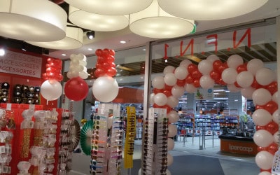 ALLESTIMENTO VETRINE AL N.F.N.1 NEL CENTRO COMMERCIALE TIARE SHOPPING DI VILLESSE (GO)